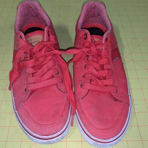 LEVI'S Men's Skate Shoes Size 9.5 Red Pre-Owned